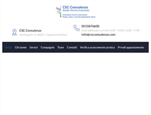 Tablet Screenshot of cscconsulenze.com